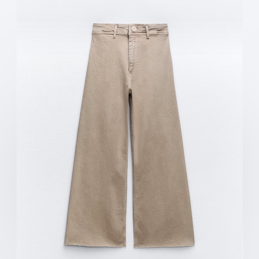 Zara ZW MARINE STRAIGHT HIGH RISE JEANS